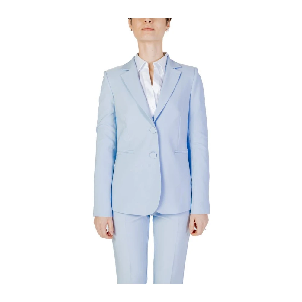 Sandro Ferrone Lente Zomer Dames Polyester Blazer Blue Dames