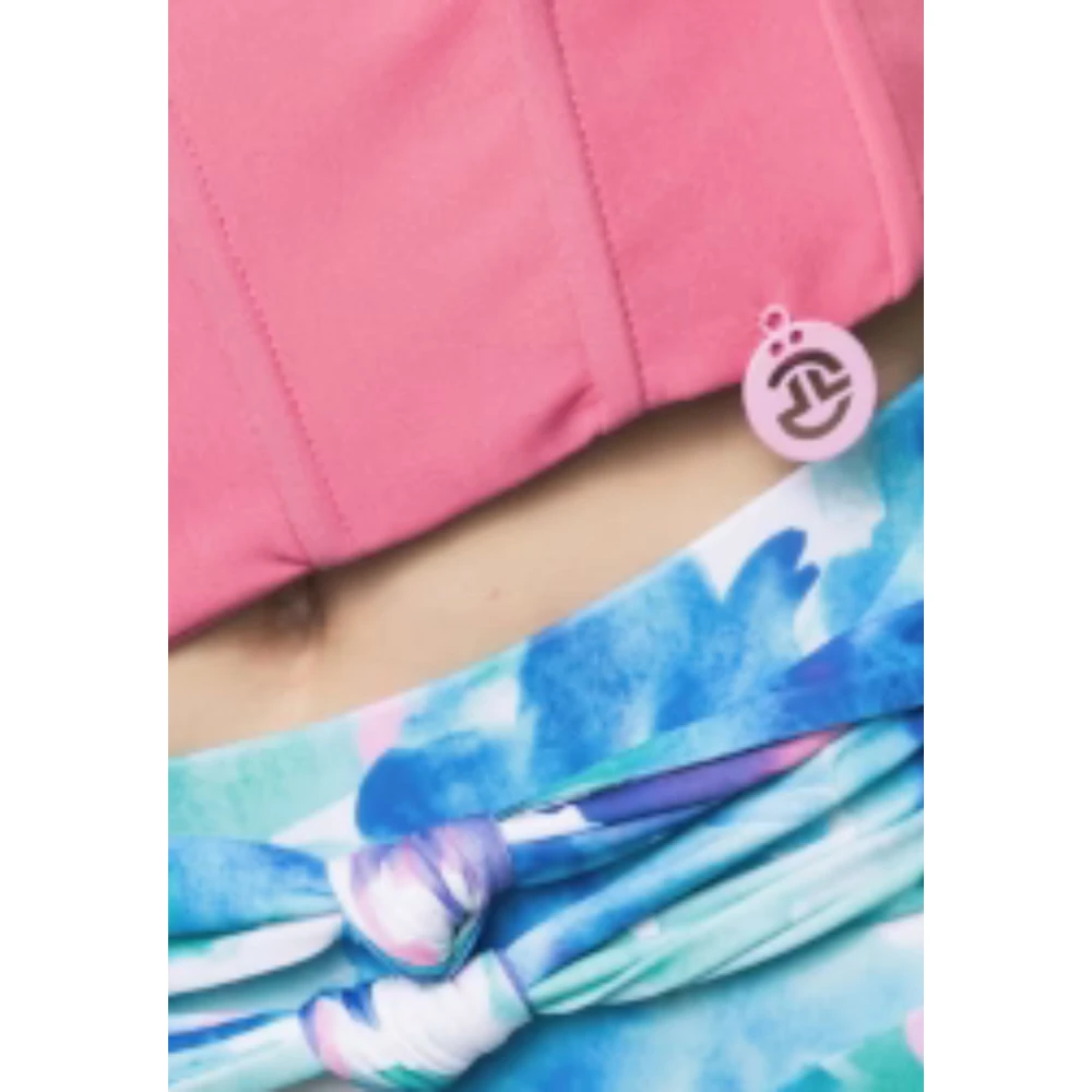 Cycle Roze Bustier Top met Metalen Logo Pink Dames