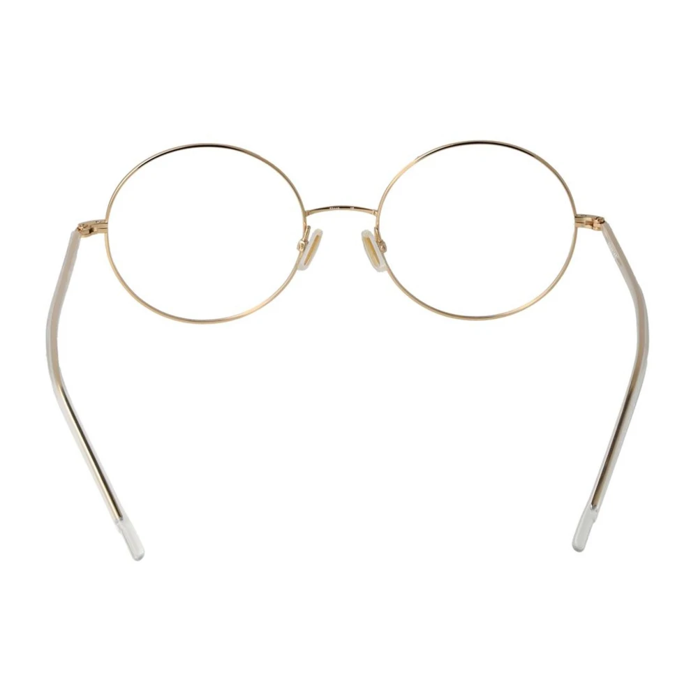 Hugo Boss Gouden Titanium Ronde Optische Frames voor Vrouwen Yellow Dames