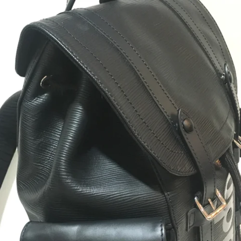 Louis Vuitton Vintage Pre-owned Leather shoulder-bags Black Heren