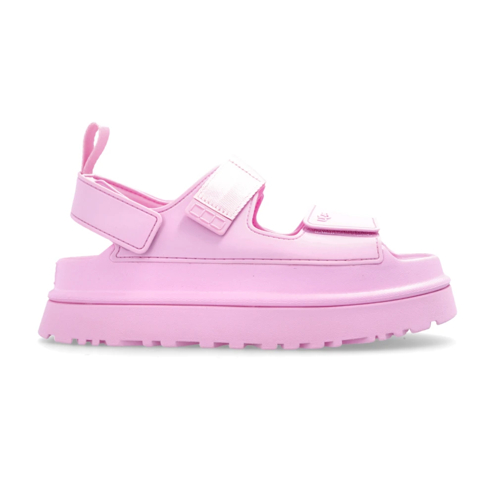 Ugg Pink Flat Sandals, Female, 3 Uk, Goldenglow Platform Sandals
