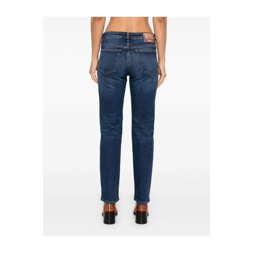 Diesel Indigo Blauw Stretch Denim Jeans Blue Dames