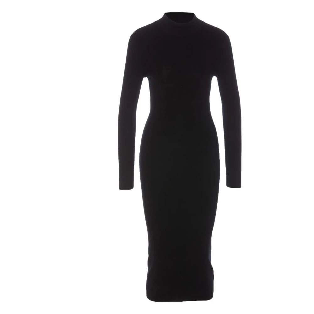 Michael Kors Mock Neck Jurk Black Dames