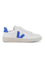 Blaue Ledersneakers