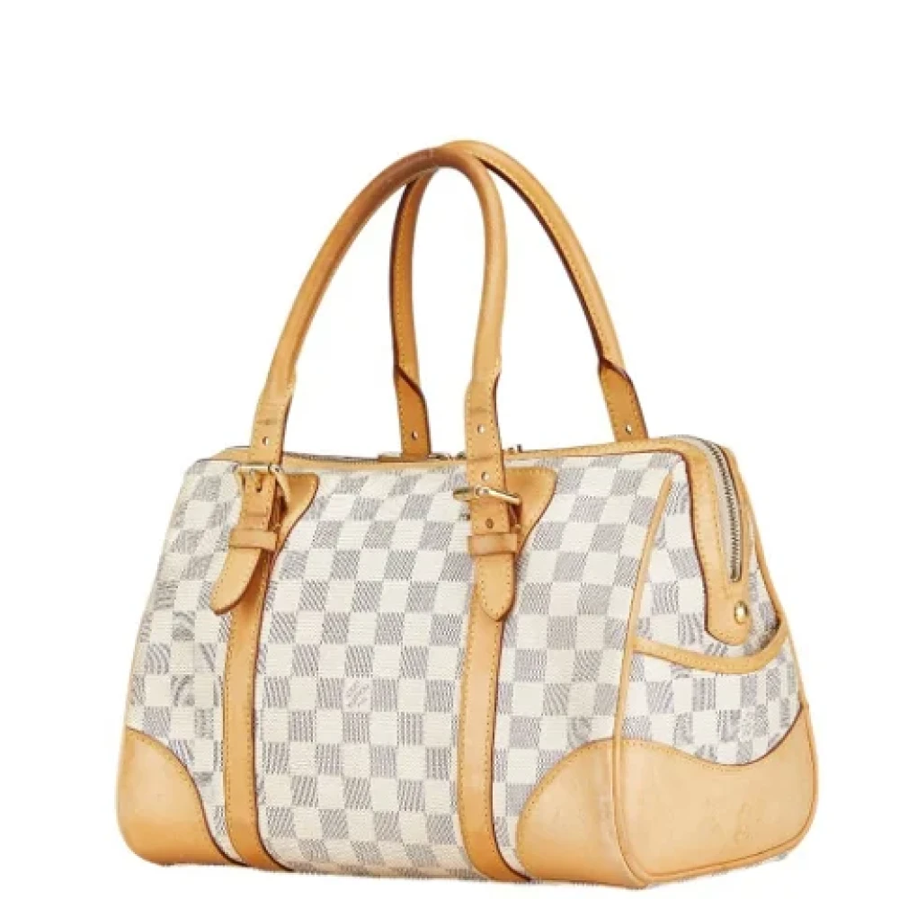 Louis Vuitton Vintage Pre-owned Leather handbags White Dames