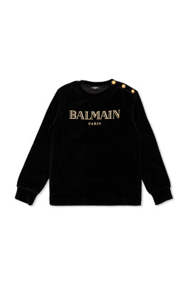 sweat-shirt-en-velours-avec-logo