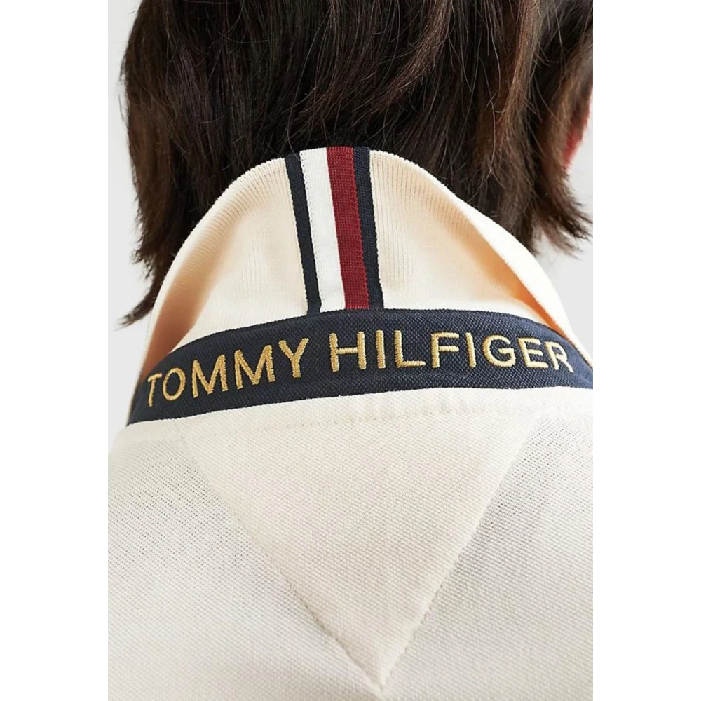 Tommy Hilfiger Icon Crest Borst Logo Slim Polo Beige Heren