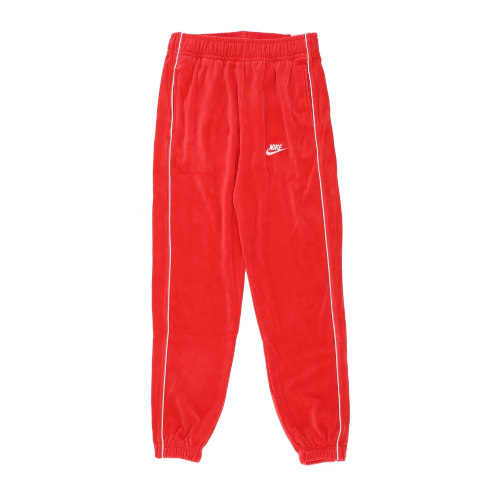 Nike Velour Club Sportswear Broek Red Heren