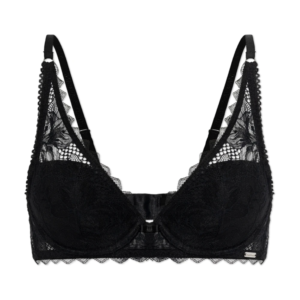 Emporio Armani Kvinno Svart Underkläder Dam, 80C Eu, Spets-Bh