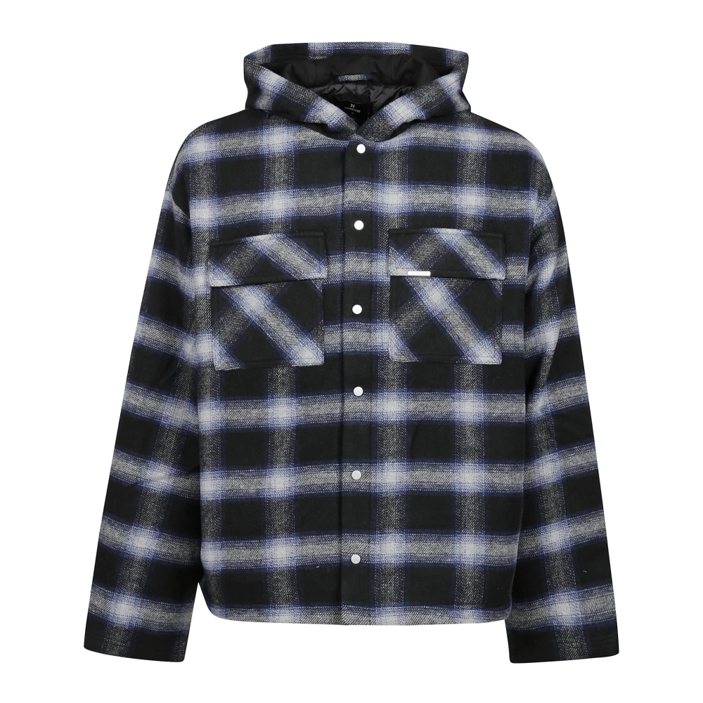 Represent Hooded Overshirt Black Heren