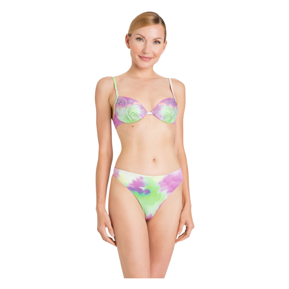 Twinset Multikleur Zee Kleding Bikini met Strass Multicolor Dames