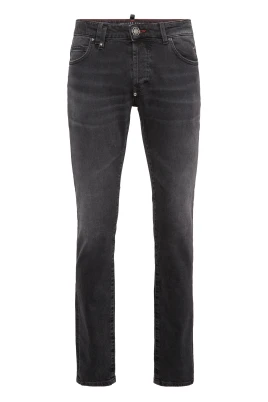 Super Straight Cut Jeans med Monogrammärken