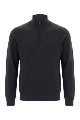 Maglia Zip Operata
