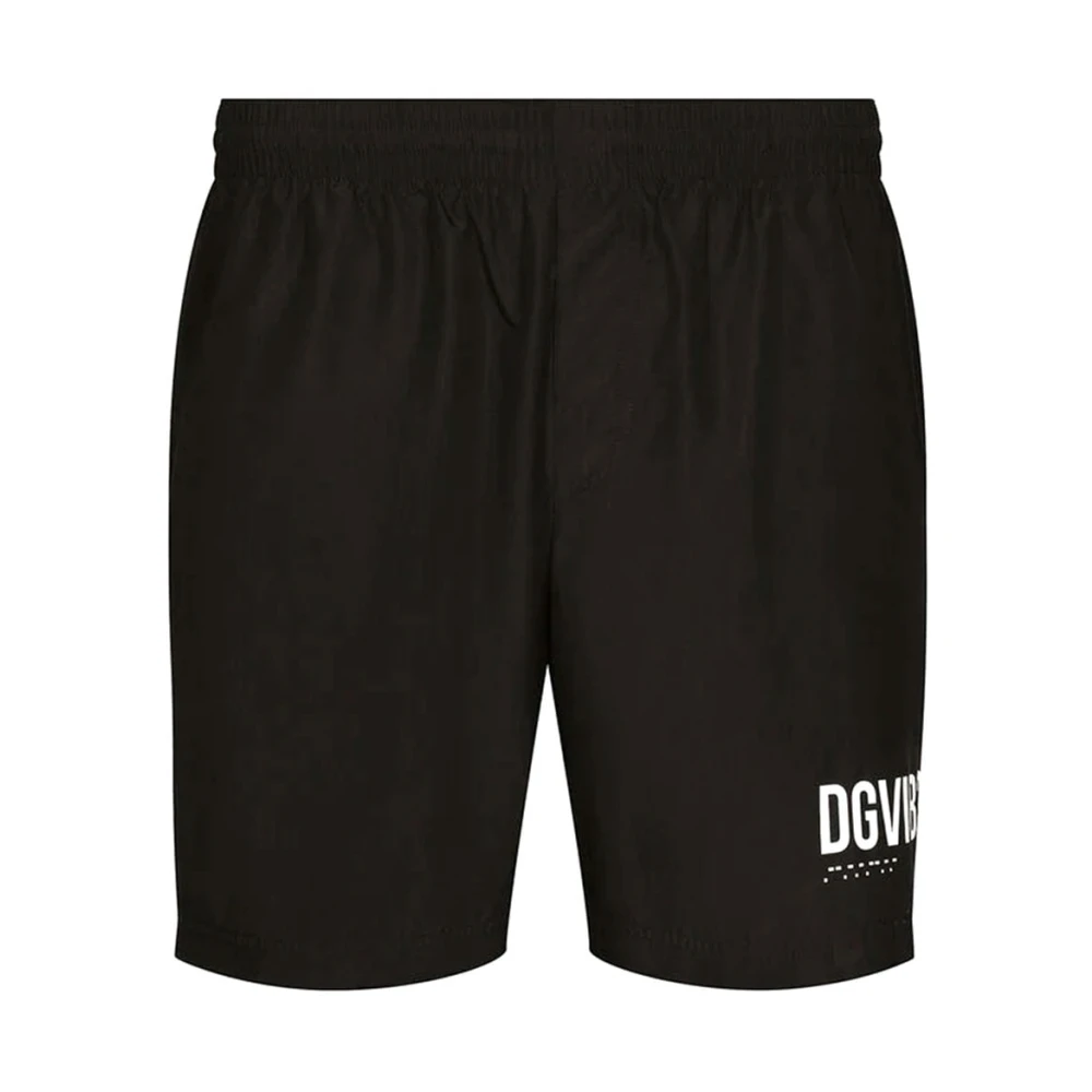 Dolce & Gabbana Homme Noir Maillots De Bain, Taille: S Swimming Trunks