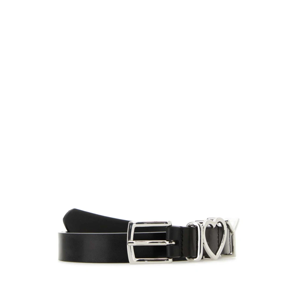 Y Project Klassieke Zwarte Leren Riem Black Dames