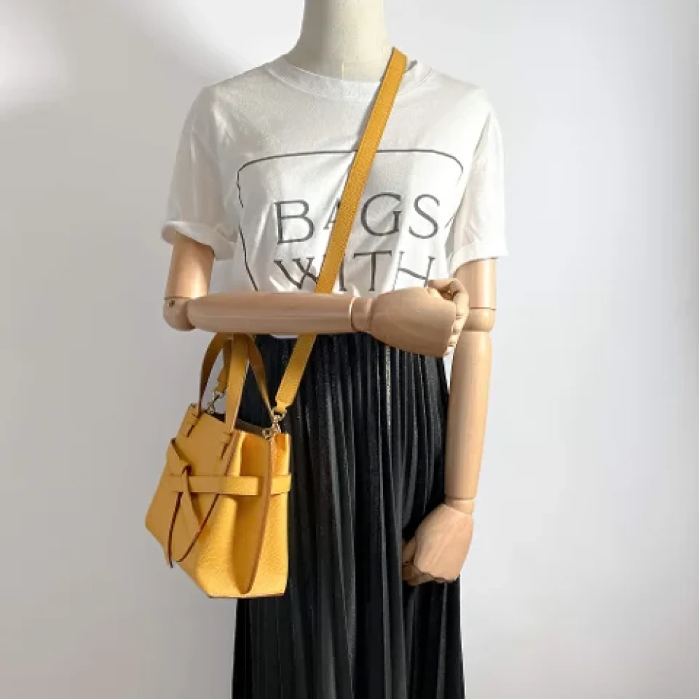 Loewe Pre-owned Leather handbags Yellow Dames