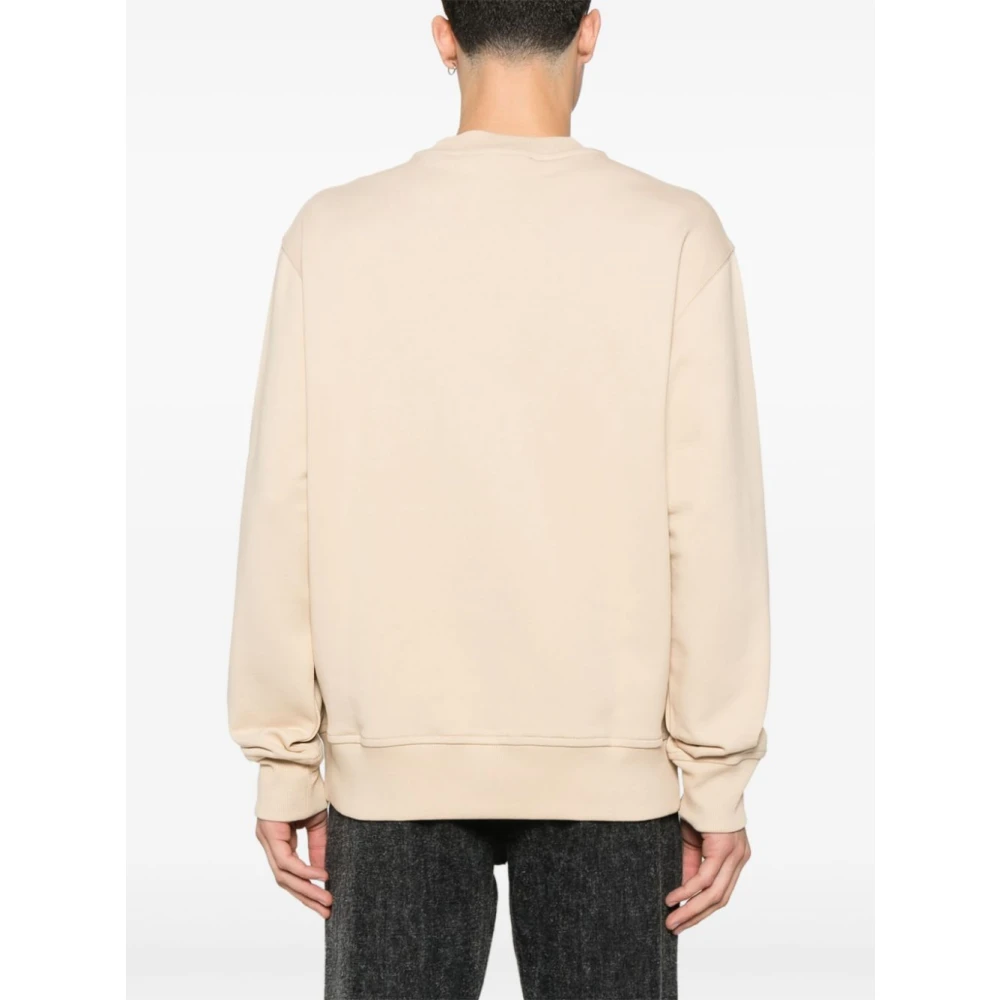 Versace Jeans Couture Beige Sweatshirt Herenmode Ss25 Beige Heren