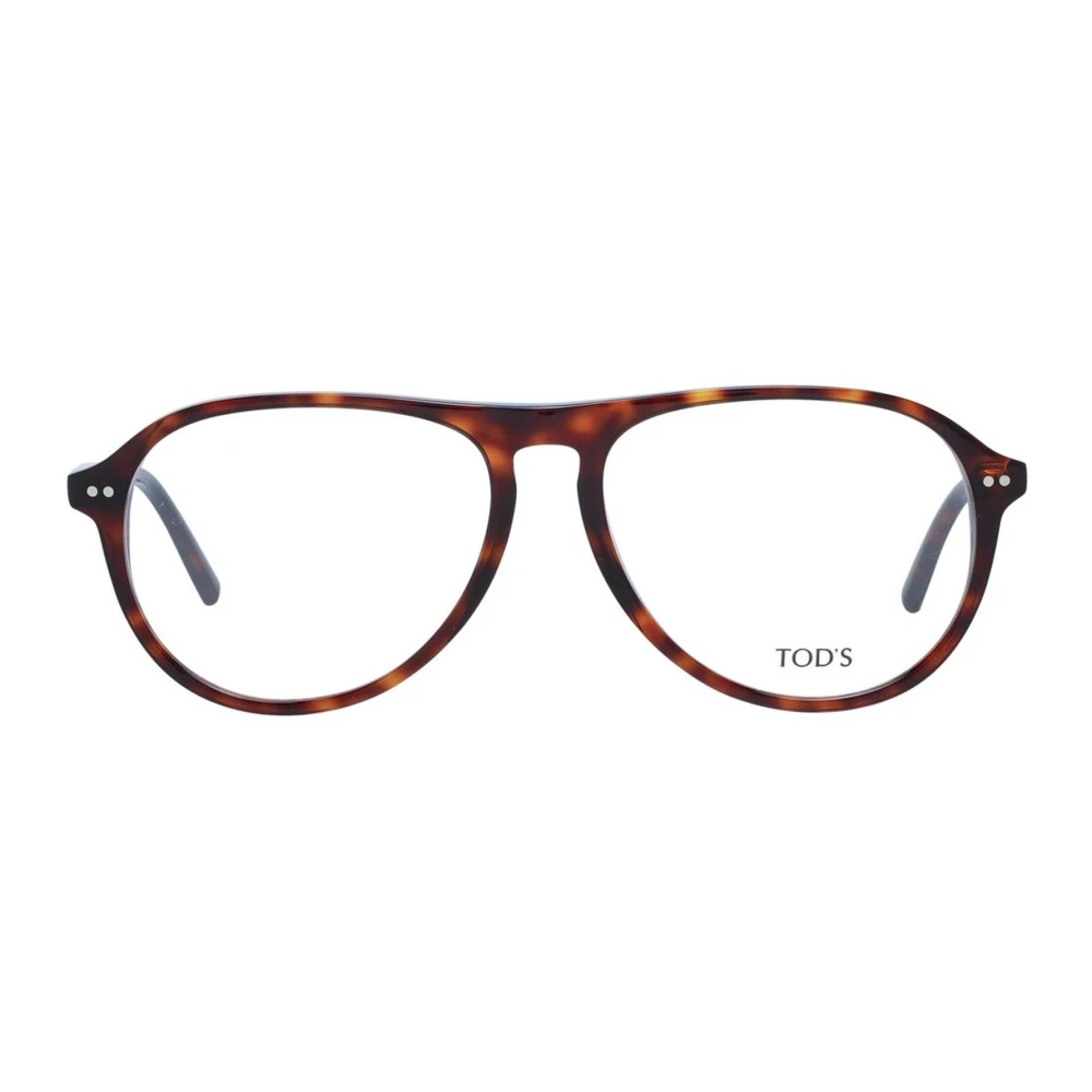 TOD'S Bruine Ronde Optische Frames voor Mannen Brown Heren