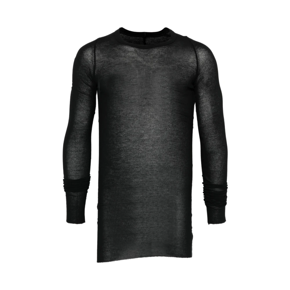 Rick Owens Uomo Nero Round-Neck Knitwear