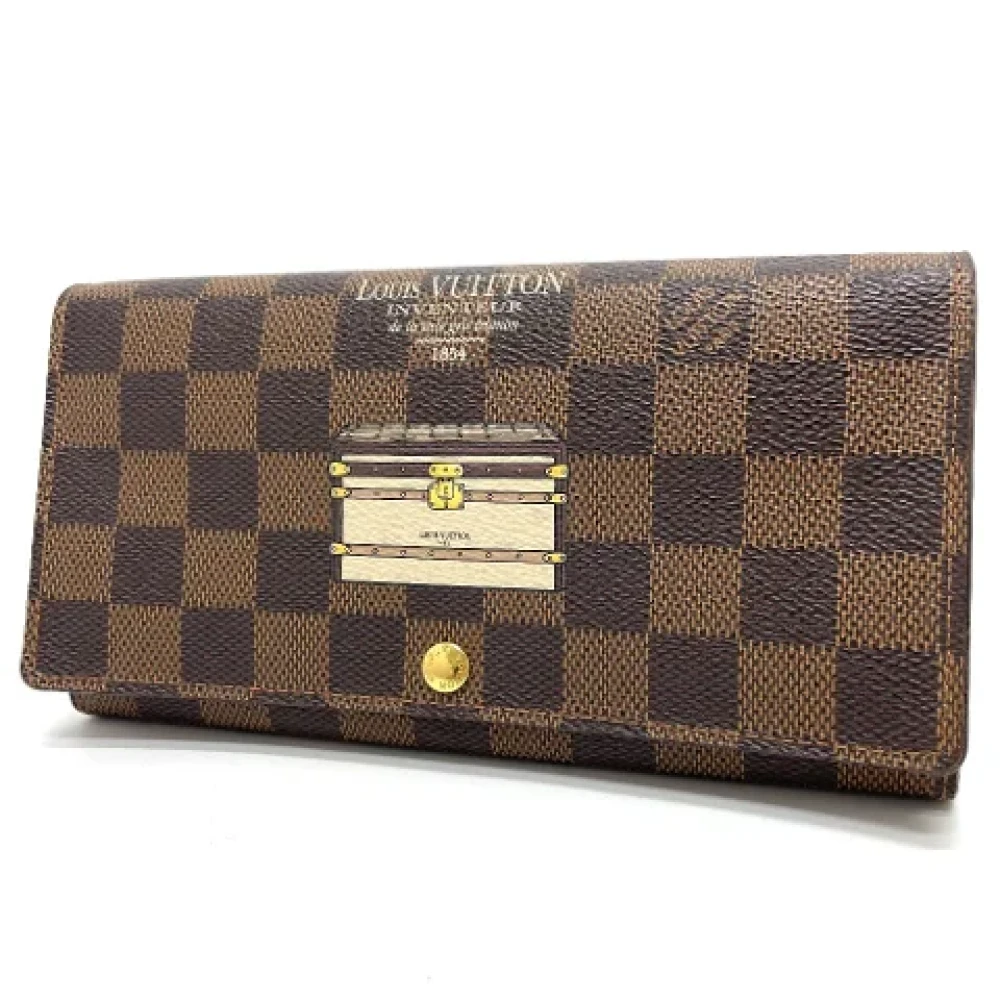 Louis Vuitton Vintage Pre-owned Canvas wallets Brown Dames