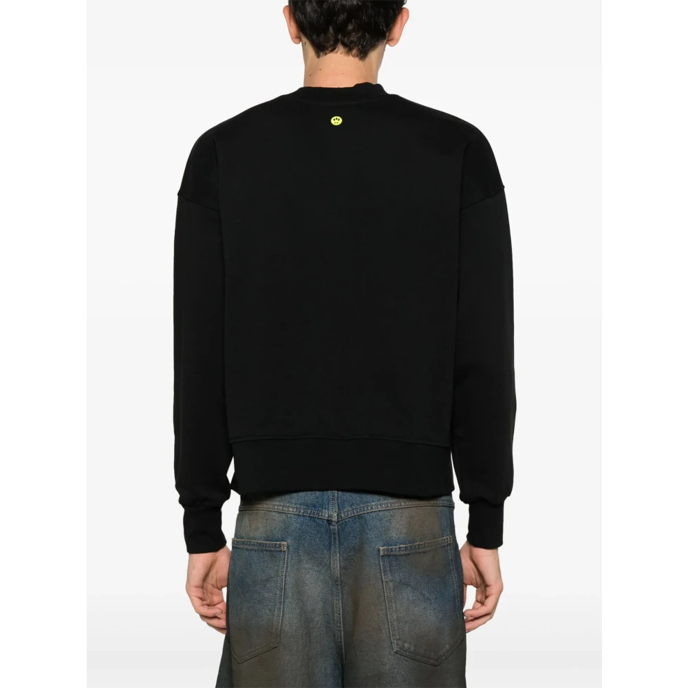 Barrow Zwarte Stijlvolle Sweatshirt voor Mannen Black Heren