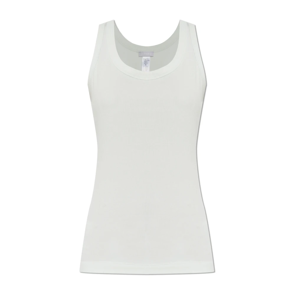Hanro Donna Verde - Ribbed Top - Tops - L