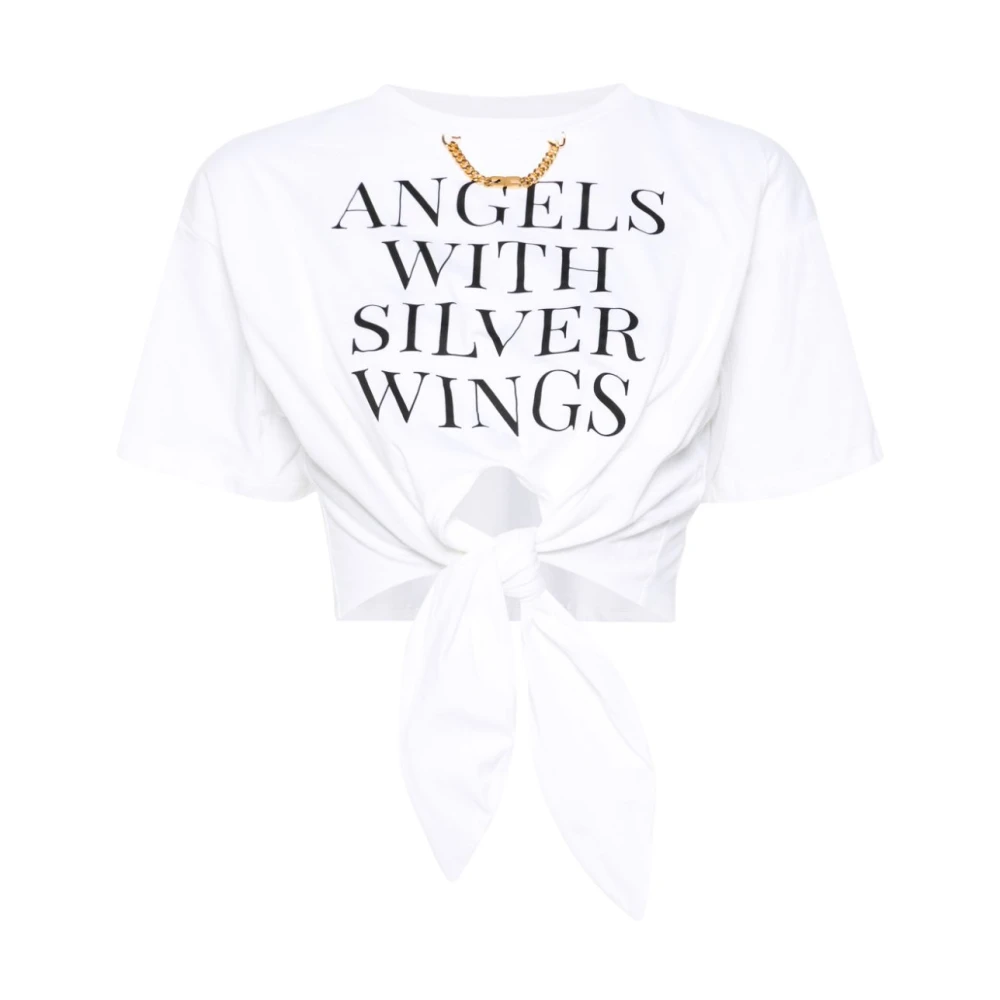 Elisabetta Franchi Stijlolle T-shirts en Polos White Dames