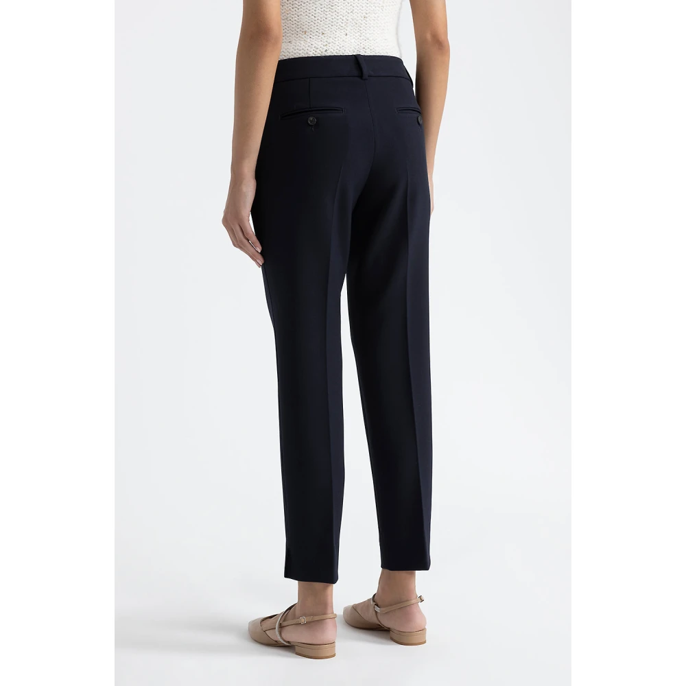 PESERICO Cigaretbroek van tweewegstretchstof Blue Dames