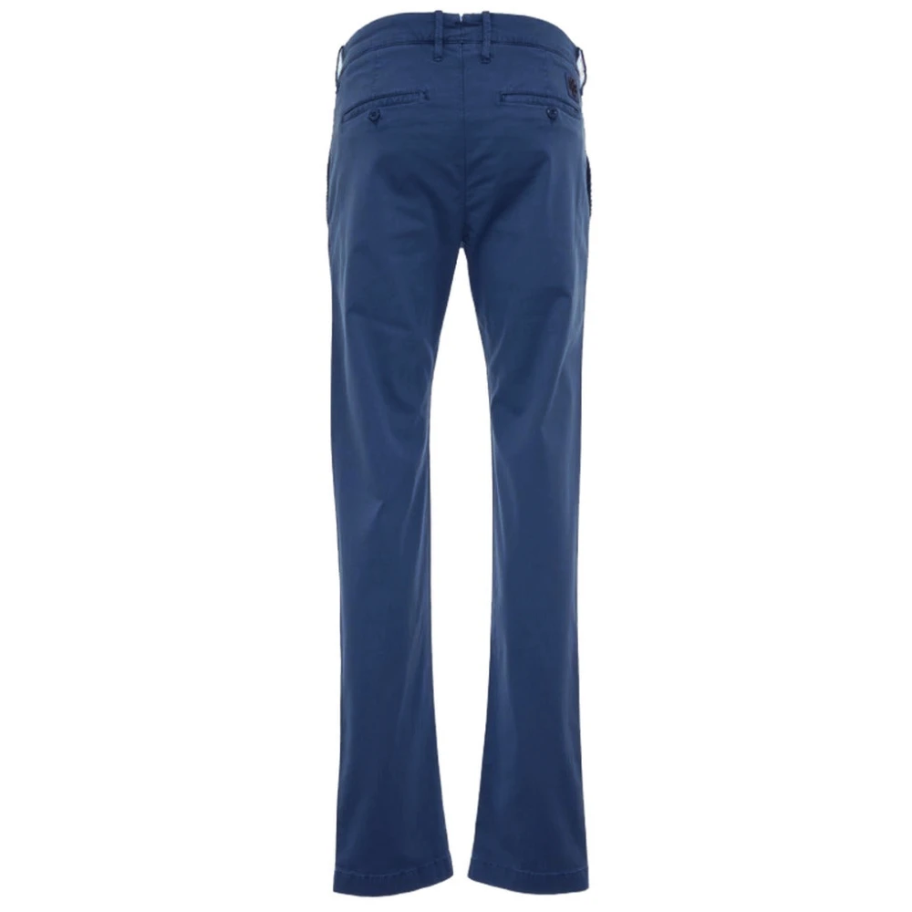 Jacob Cohën Blauwe Katoenen Slim Fit Chino's Blue Heren