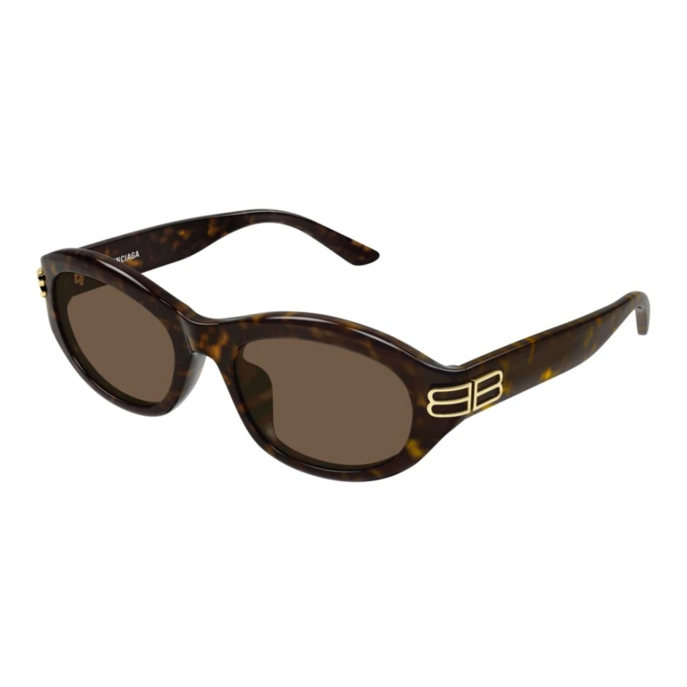 Balenciaga Unisex Brown Oval Sunglasses - Sunglasses - 55 Mm - Accessories