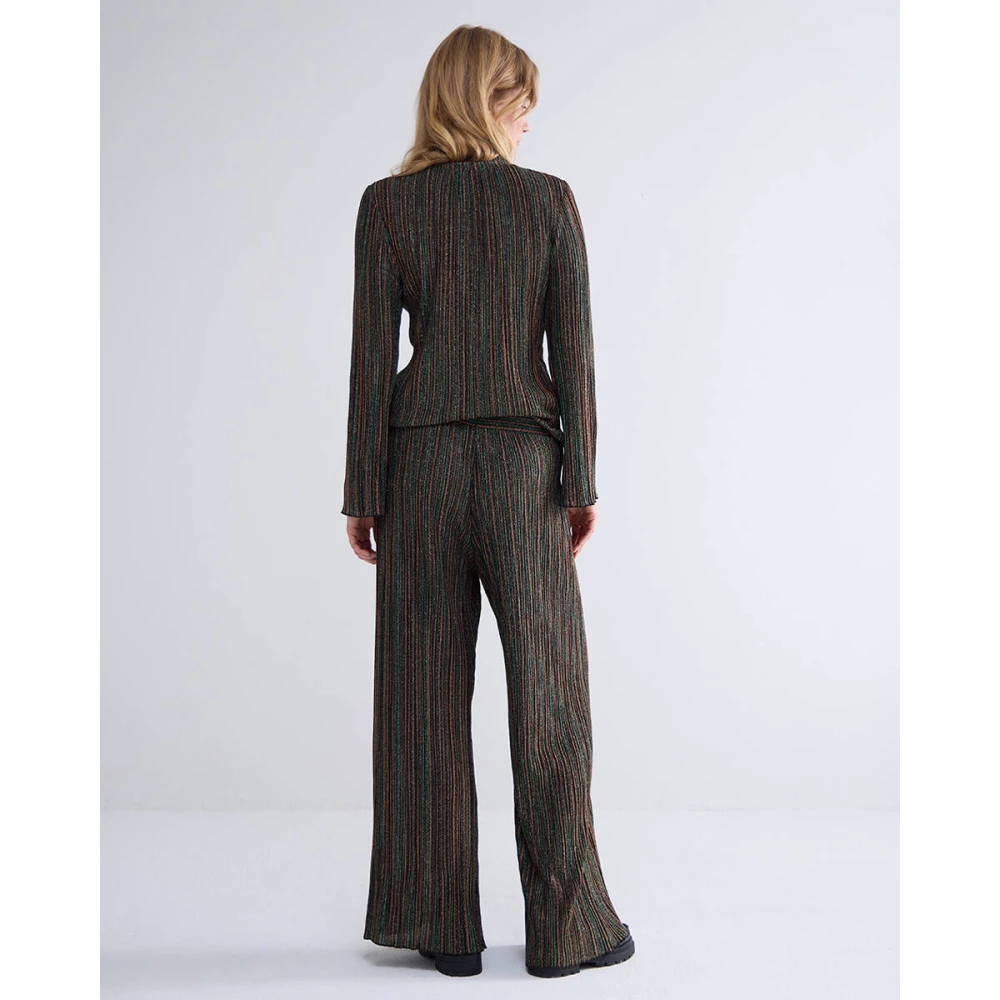 Summum Woman Jersey Gestreepte Geplooide Broek Multicolor Dames