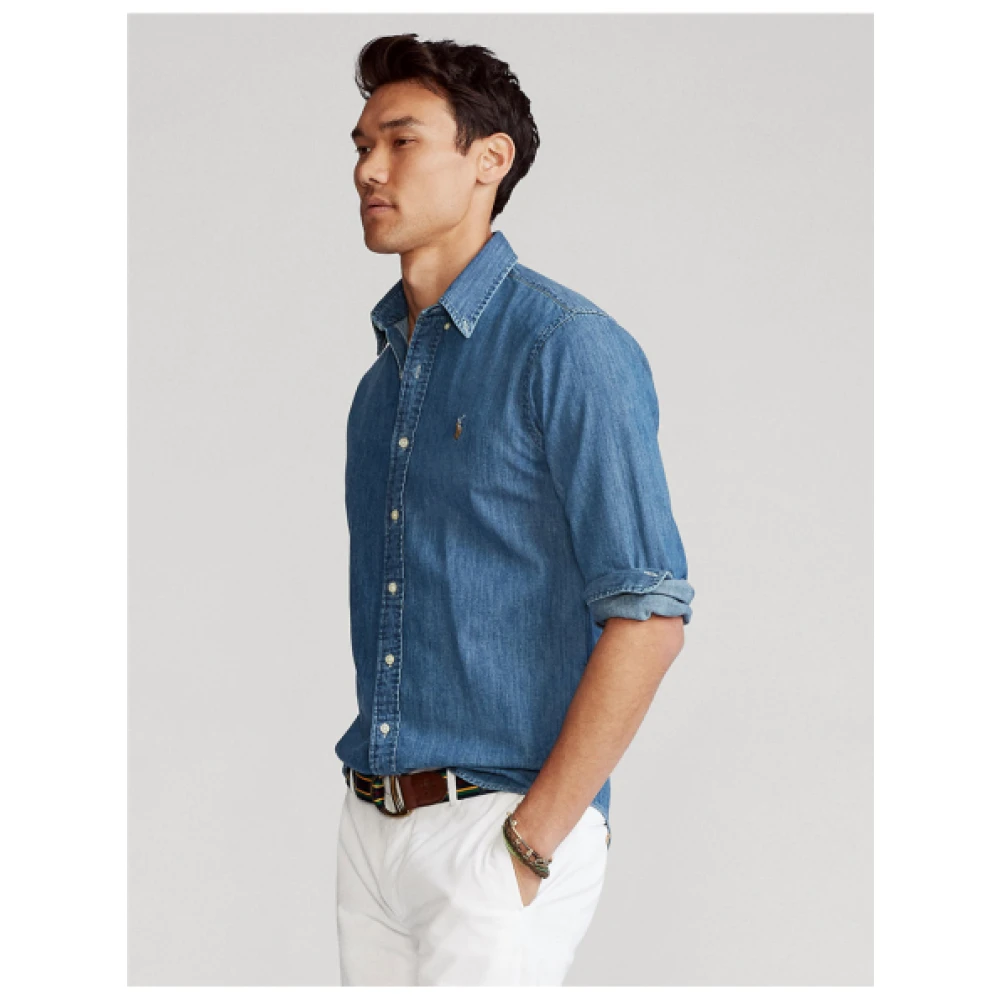 Polo Ralph Lauren Denim Shirt op Blue Heren