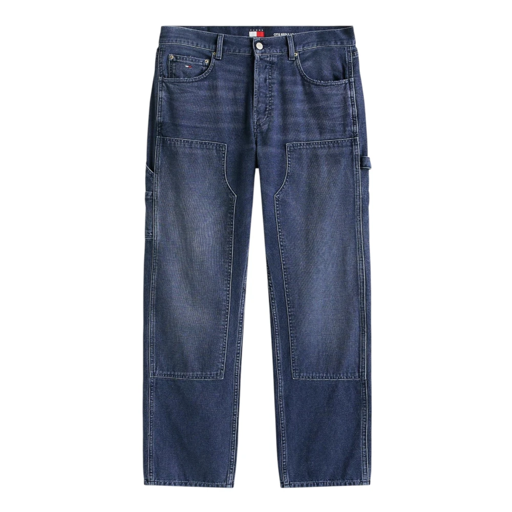 Tommy Jeans Men's Blue Straight Fit Jeans, W38 L32, Otis Regular Straight Leg Carpenter Jeans
