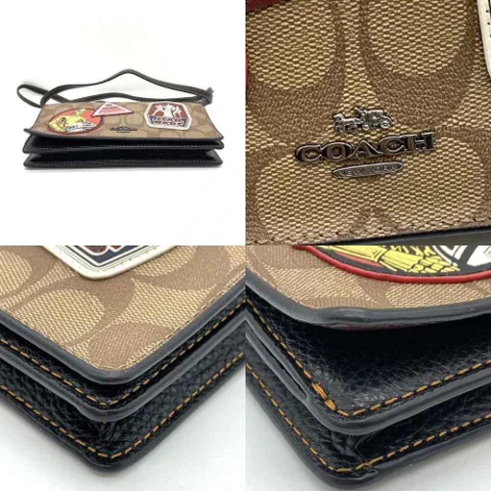 Coach Pre-owned Canvas shoulder-bags Beige Dames
