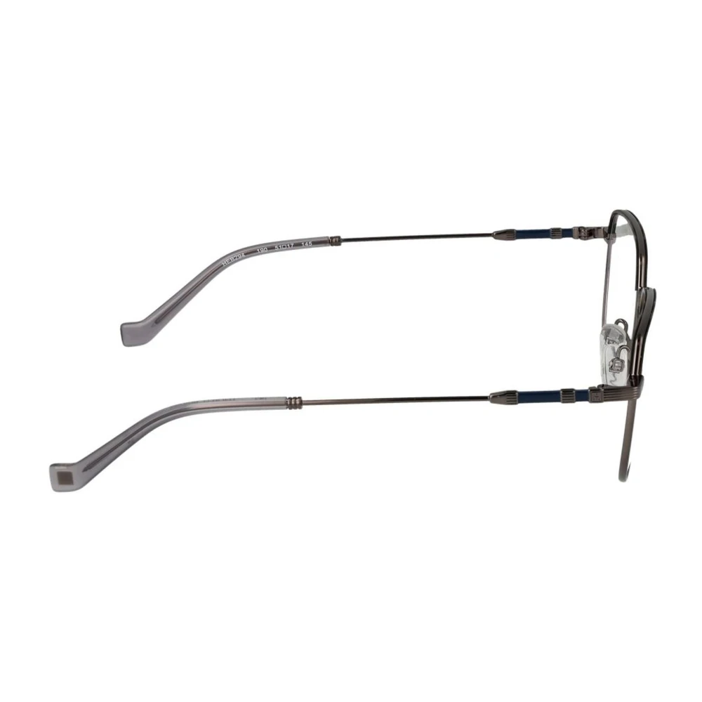 Hackett Heren Ronde Metalen Optische Monturen met Blauw Filter Gray Heren
