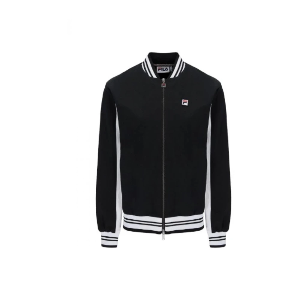 Fila Gekreukeld Nylon Settanta Unisex Jas Black Heren