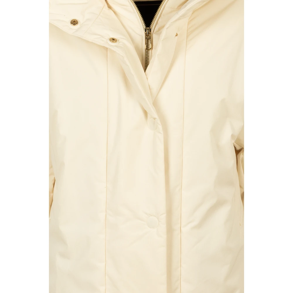 Duno Crème Parka Jas Beige Dames