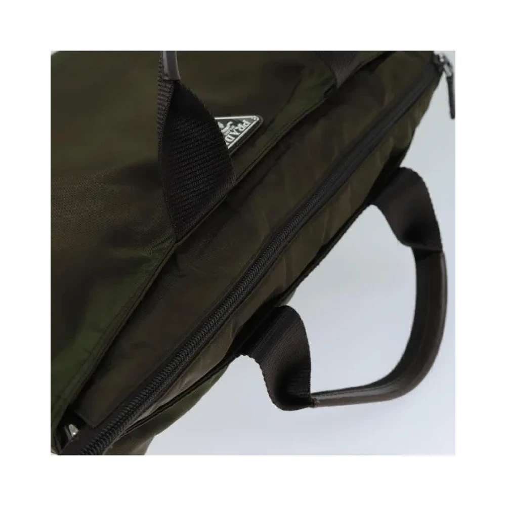 Prada Vintage Pre-owned Nylon prada-bags Brown Dames