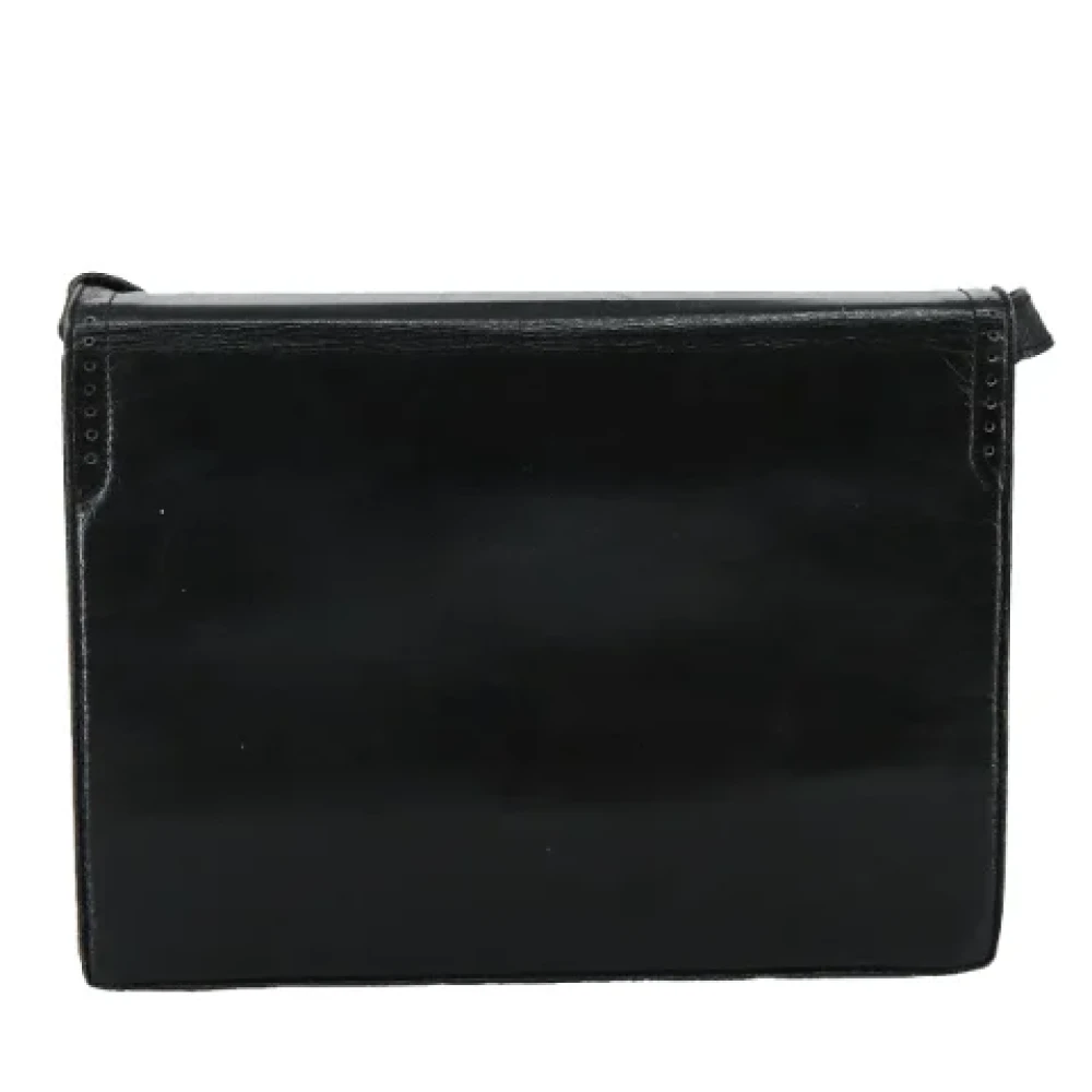 Saint Laurent Vintage Pre-owned Leather shoulder-bags Black Dames