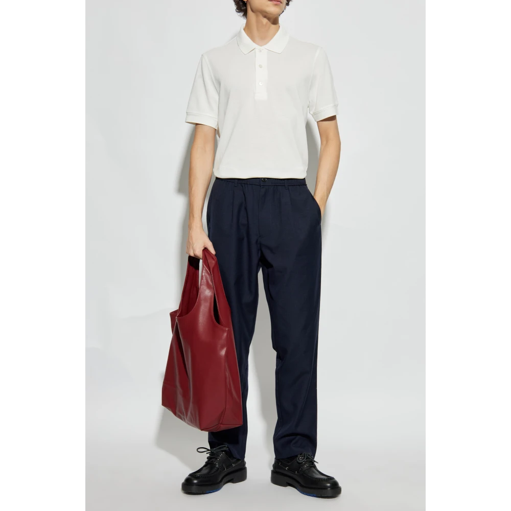 Tom Ford Polo met logo White Heren