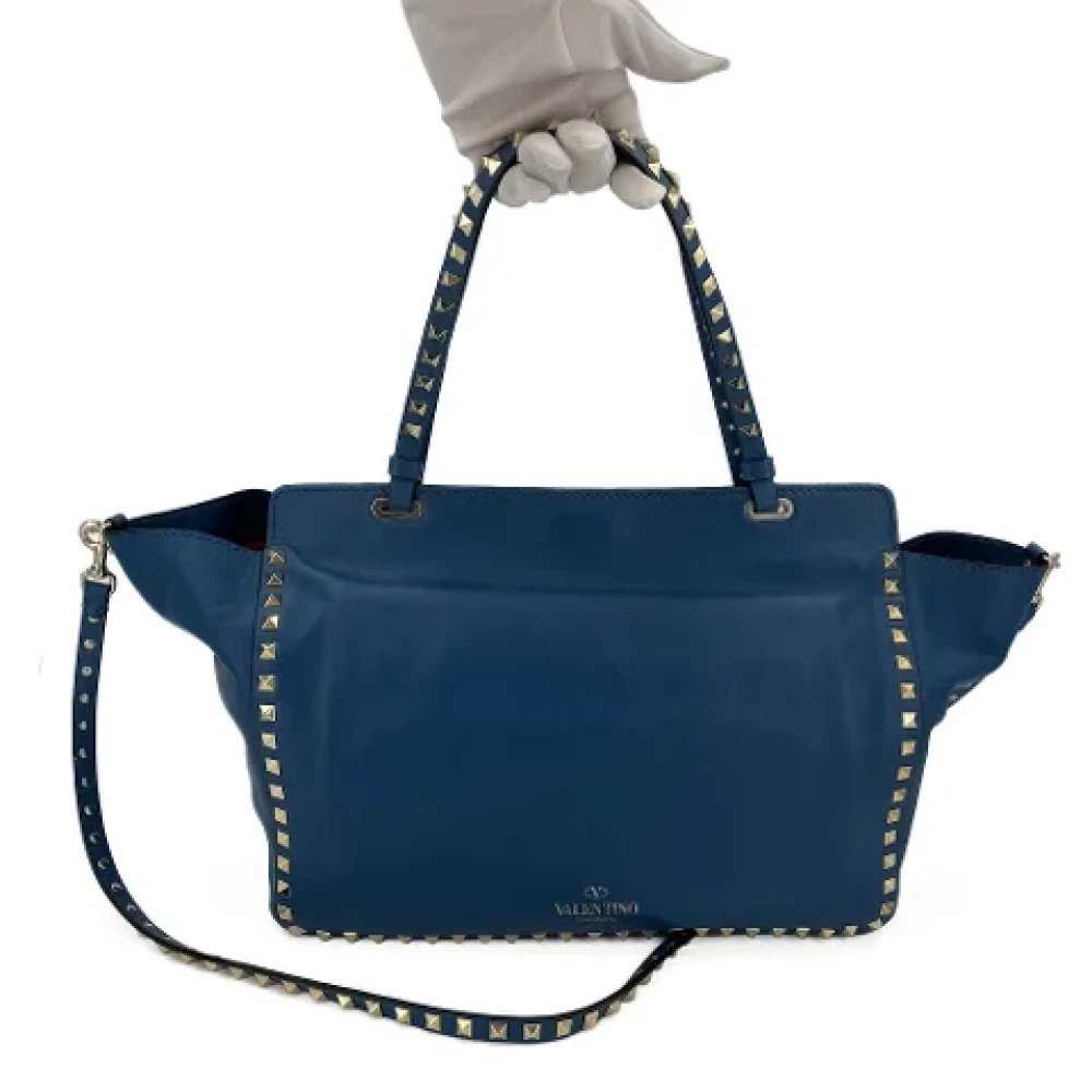 Valentino Vintage Pre-owned Leather handbags Blue Dames