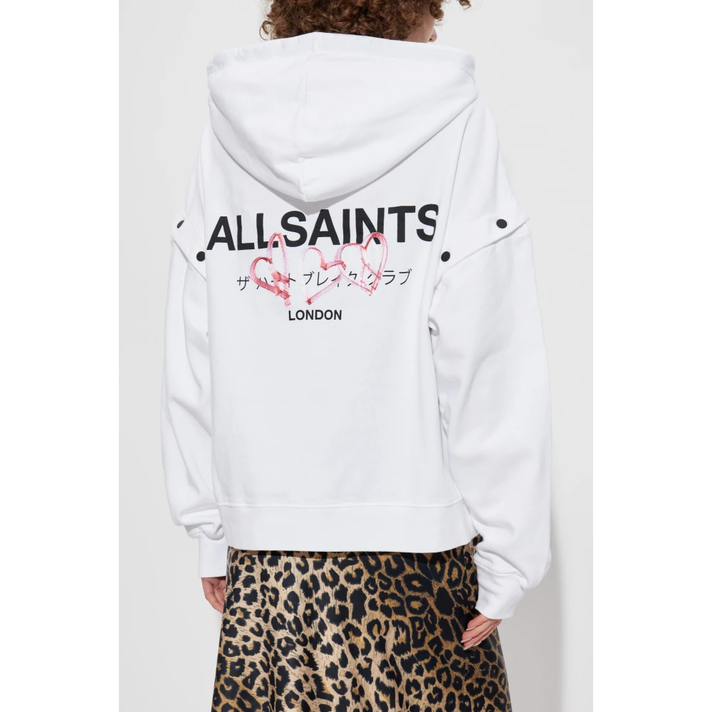 AllSaints Amore Sweatshirt White Dames