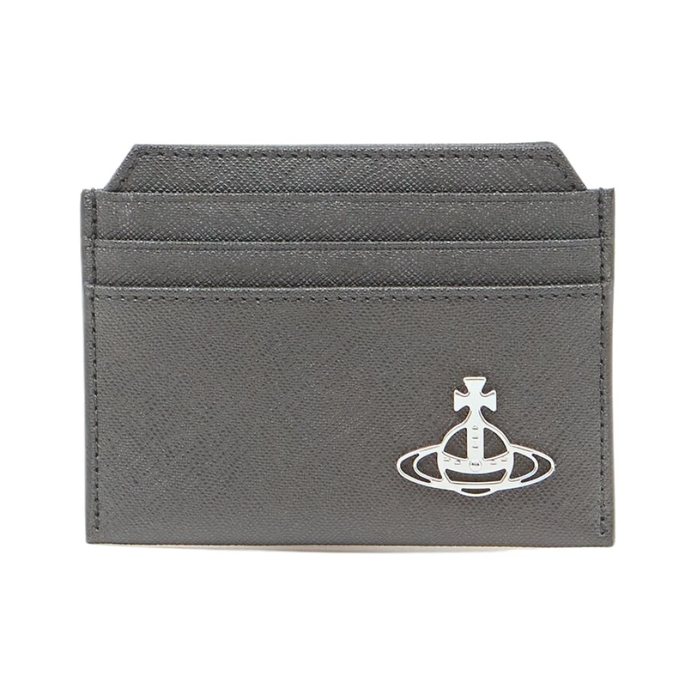 Vivienne Westwood Saffiano Finish Kaarthouder Black Heren