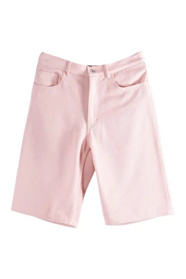 Silk Nep Denim 5P Wide Shorts