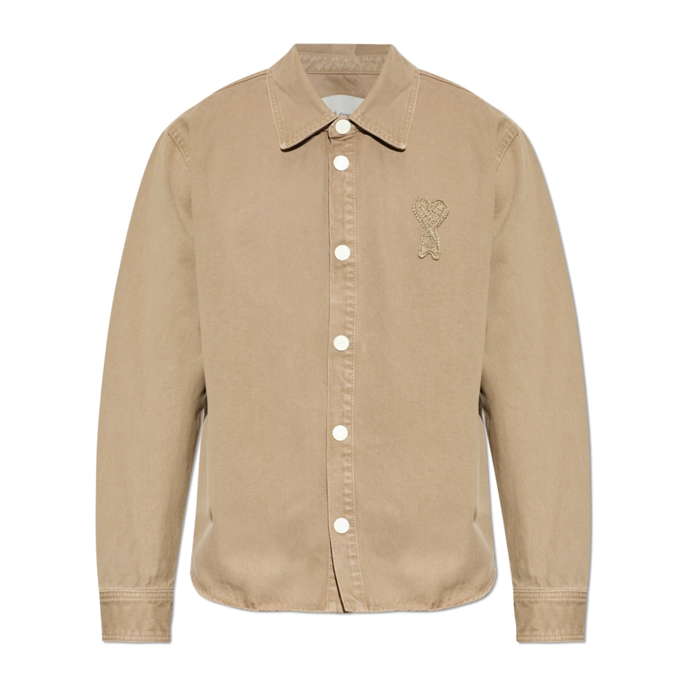 Ami Paris Uomo Beige Giacche, L, New,