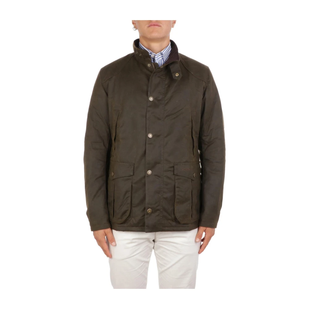 Barbour Groene Waterdichte Katoenen Jas Green Heren