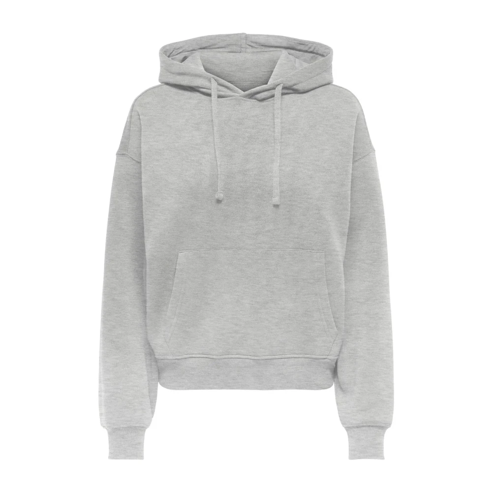 Only Hoodie met zakken voor vrouwen Gray Dames