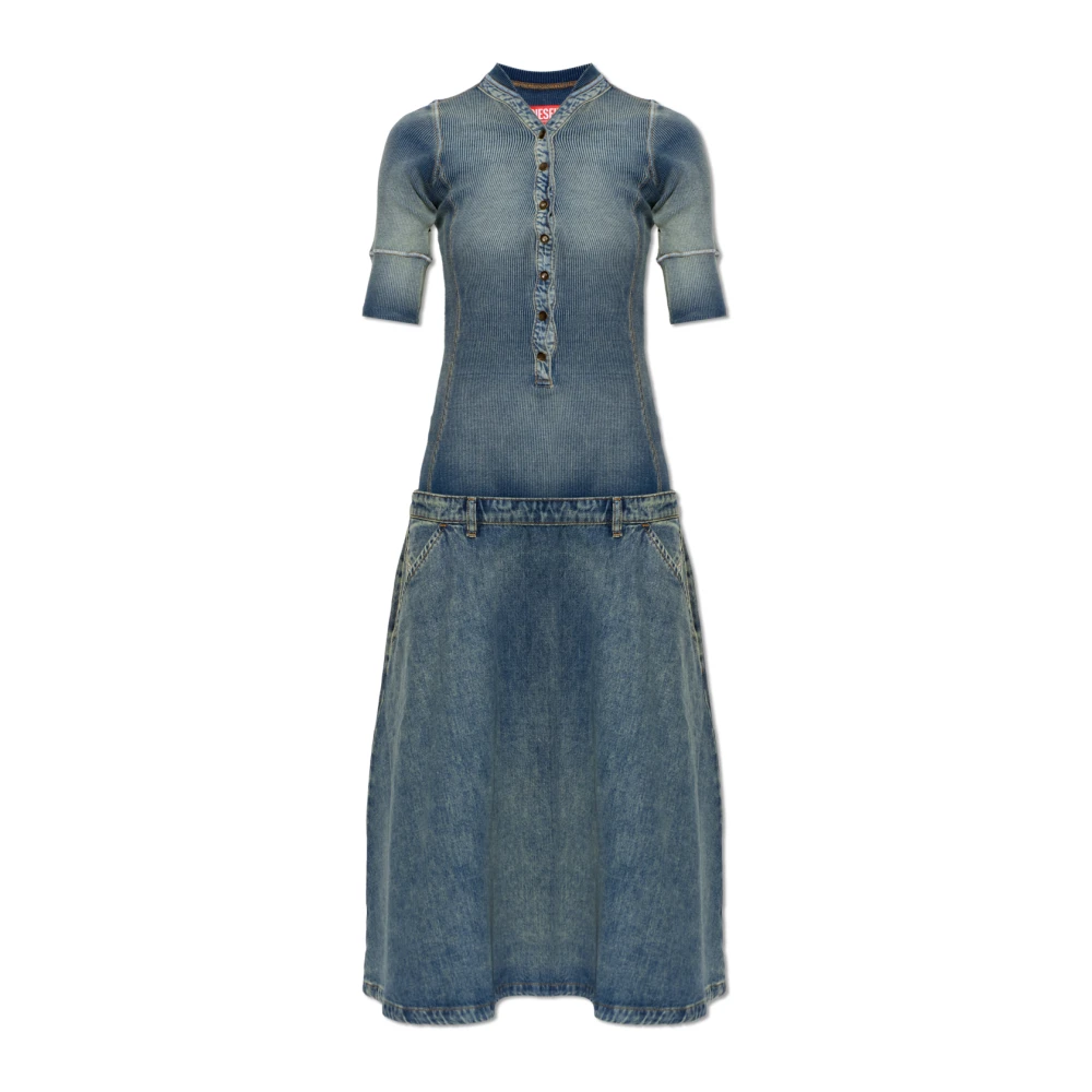 Diesel , Damen, Kleider, Blau, L 