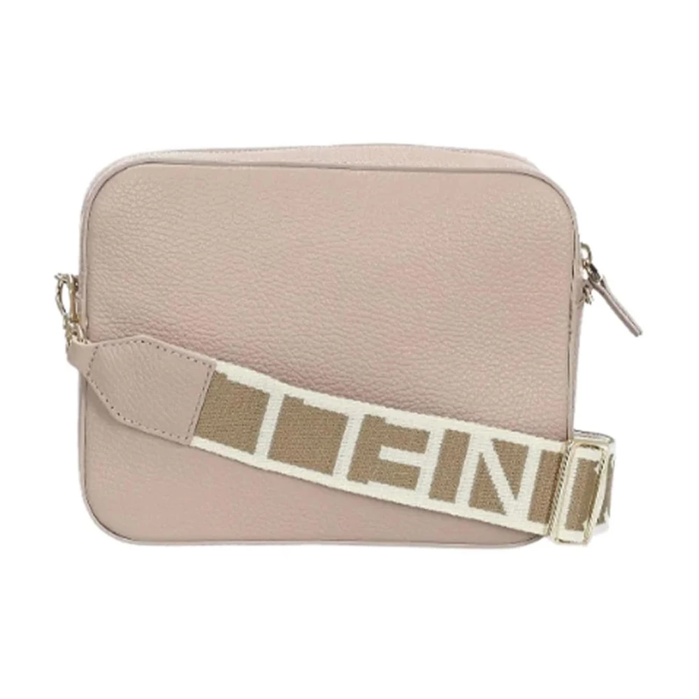 Coccinelle Stijlvolle leren crossbody tas met rits Pink Dames