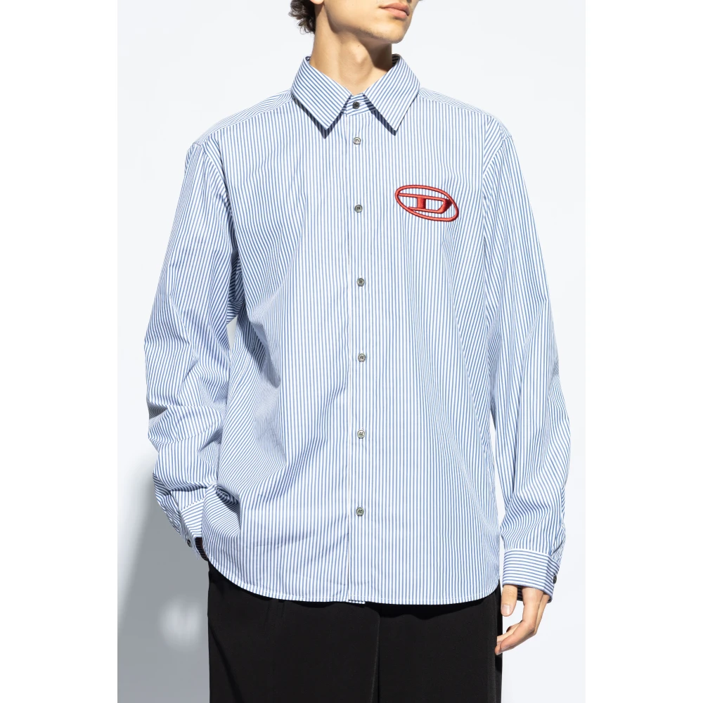 Diesel Shirt `S-Simply-E` Blue Heren